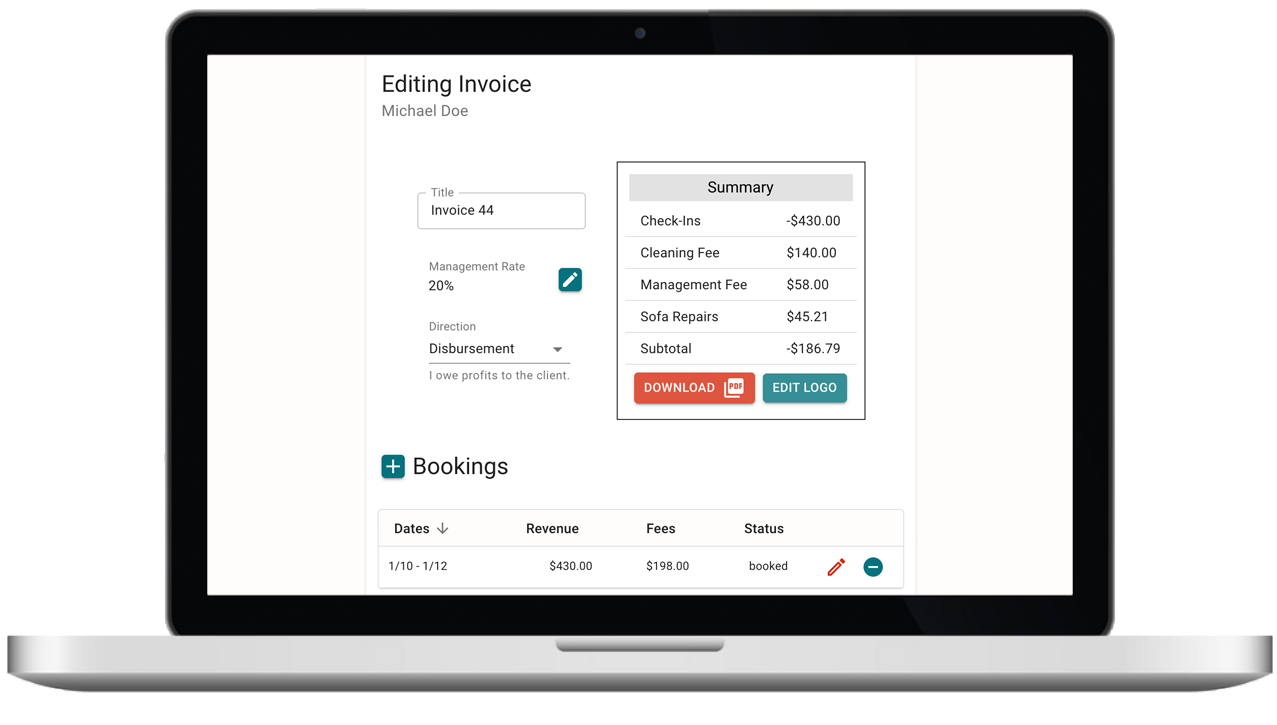invoice editor example